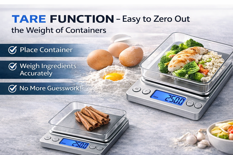 Digital Food Scale For Meal Prep - 0.1G Precision