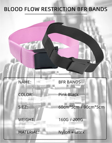 Bfr Blood Flow Restriction Bands - Glute & Leg Training
