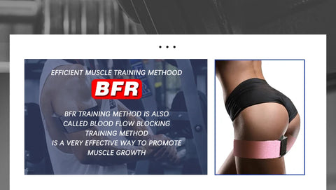 Bfr Blood Flow Restriction Bands - Glute & Leg Training