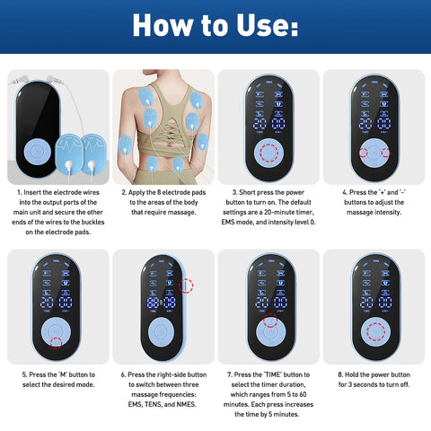 Ems Muscle Stimulator - Tens Unit For Training Support
