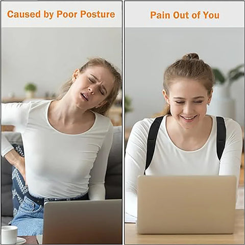 Posture Corrector For Men & Women - Adjustable Back Support
