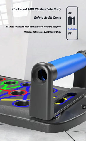 Portable Multifunctional Push-Up Board Set With Handles Foldable Fitness Equipment For Chest Abdomen Arms And Back Training