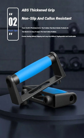 Portable Multifunctional Push-Up Board Set With Handles Foldable Fitness Equipment For Chest Abdomen Arms And Back Training