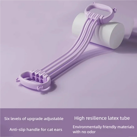 Yoga Stretch Strap With Loops - Flexibility Training