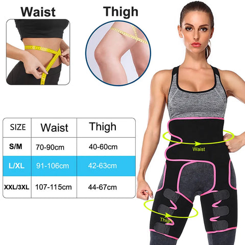 Waist Trainer For Women,3 In 1 Waist Thigh Trimmer And Weight Loss For Workout,Body Shaper Weight Loss Butt Lifter Waist Trainer