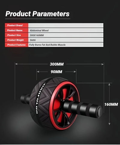 Ab Roller Wheel For Core Training - Non-Slip Gym Equipment