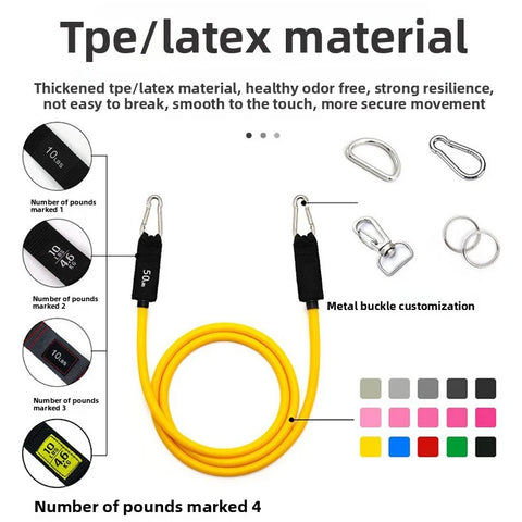 Pilates Bar Kit With Resistance Bands Stackable Band Workout Equipment For Legs Hip Waist Arm Exercise Women & Men Home Gym Yoga