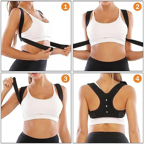 Posture Corrector For Men & Women - Adjustable Back Support