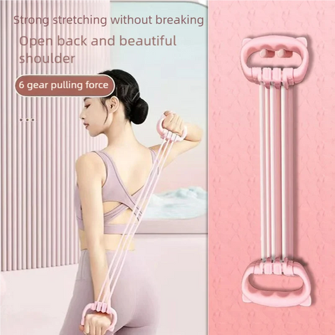 Yoga Stretch Strap With Loops - Flexibility Training