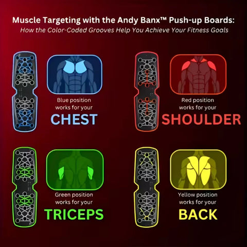 Portable Multifunctional Push-Up Board Set With Handles Foldable Fitness Equipment For Chest Abdomen Arms And Back Training