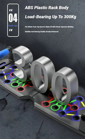 Portable Multifunctional Push-Up Board Set With Handles Foldable Fitness Equipment For Chest Abdomen Arms And Back Training