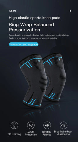 Compression Knee Sleeve For Running & Sports - Men & Women