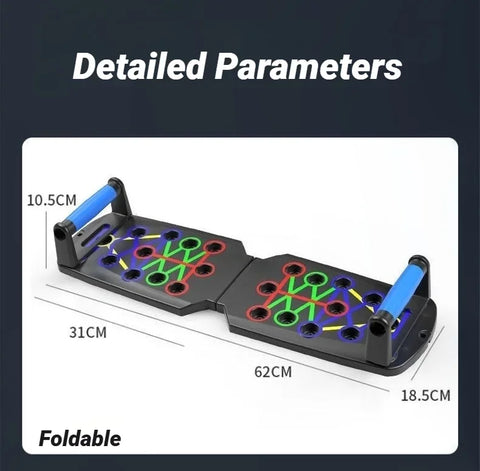 Portable Multifunctional Push-Up Board Set With Handles Foldable Fitness Equipment For Chest Abdomen Arms And Back Training