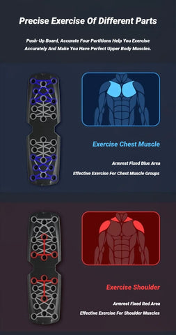 Portable Multifunctional Push-Up Board Set With Handles Foldable Fitness Equipment For Chest Abdomen Arms And Back Training