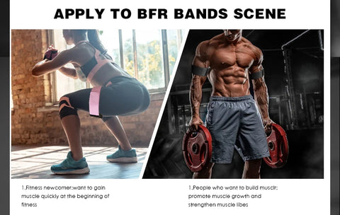 Bfr Blood Flow Restriction Bands - Glute & Leg Training