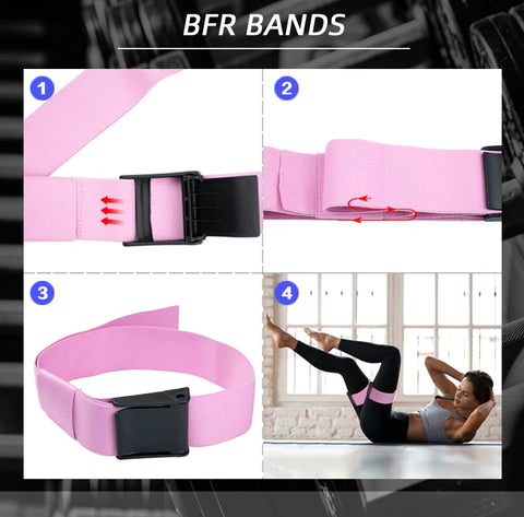 Bfr Blood Flow Restriction Bands - Glute & Leg Training