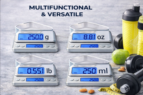 Digital Food Scale For Meal Prep - 0.1G Precision